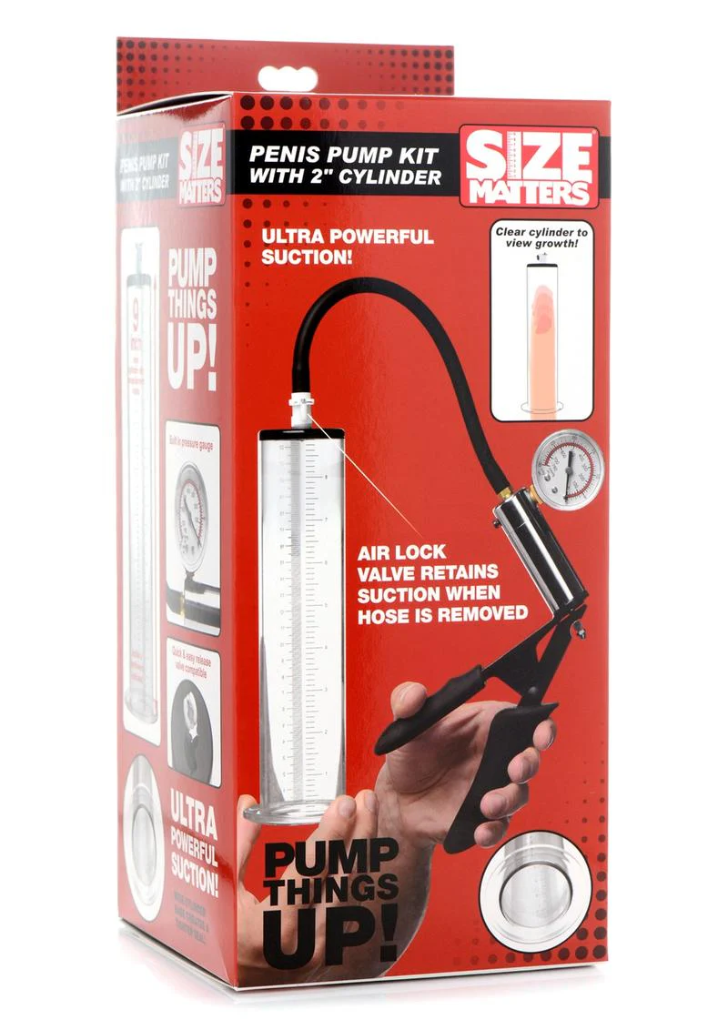 Size Matters Penis Pump Kit with 2in Cylinder - Image 4