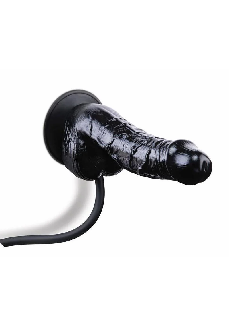 Size Up Ripple Inflatable Silicone Dildo with Balls - Image 3