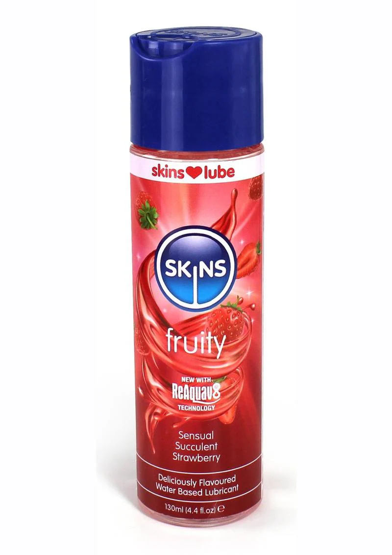 Skins Strawberry Water Based Lubricant - Image 2