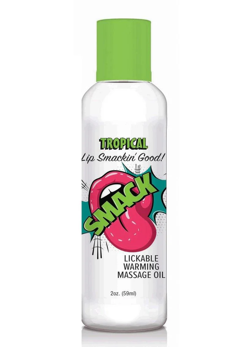 Smack Lickable Massage Oil 2oz - Tropical - Image 2
