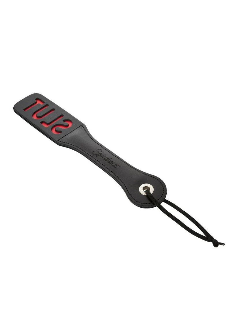 Sportsheets Leather Slut Impression Paddle - Image 4