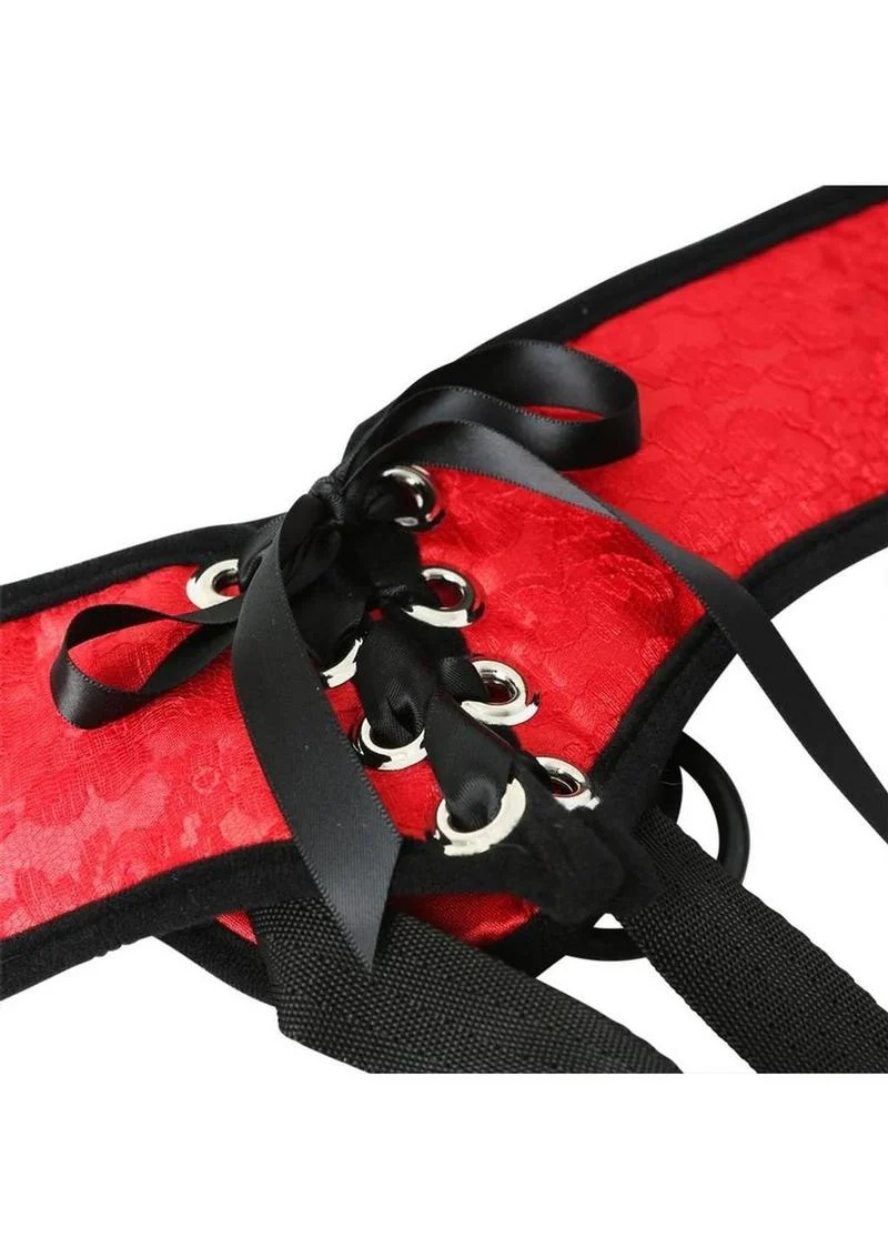 Sportsheets Sunrice Lace Corsette Strap-On Adjustable Harness - Image 4