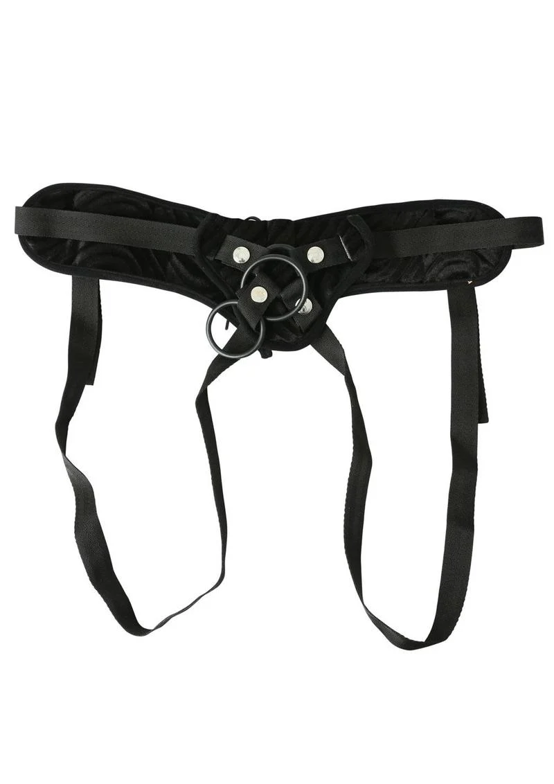 Sportsheets Vibrating Raven Corsette Strap-On Adjustable Harness - Image 4