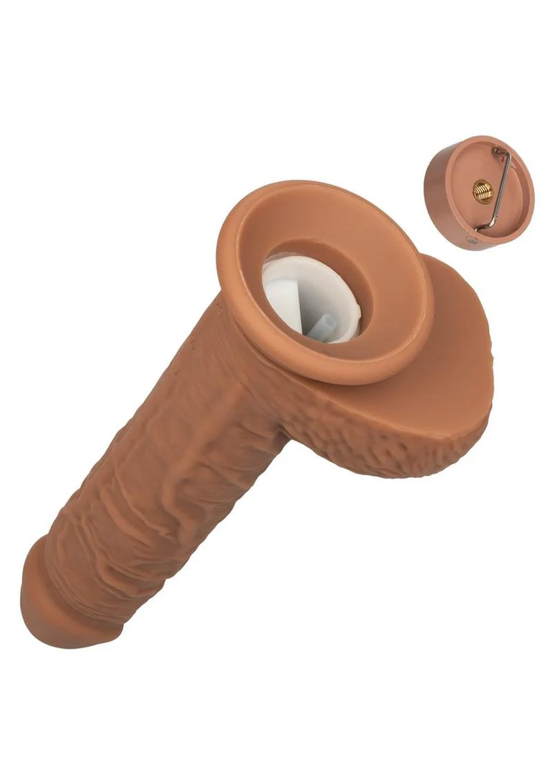 Squirting Fuck Stick Rechargeable Silicone Realistic Dong with Suction Cup - Image 7