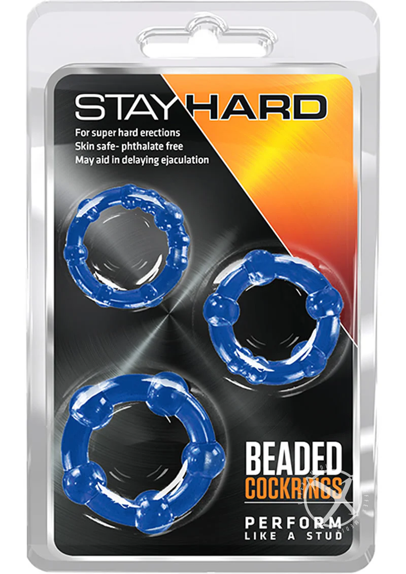 Stay Hard Beaded Cock Rings (3 Sizes - Image 4