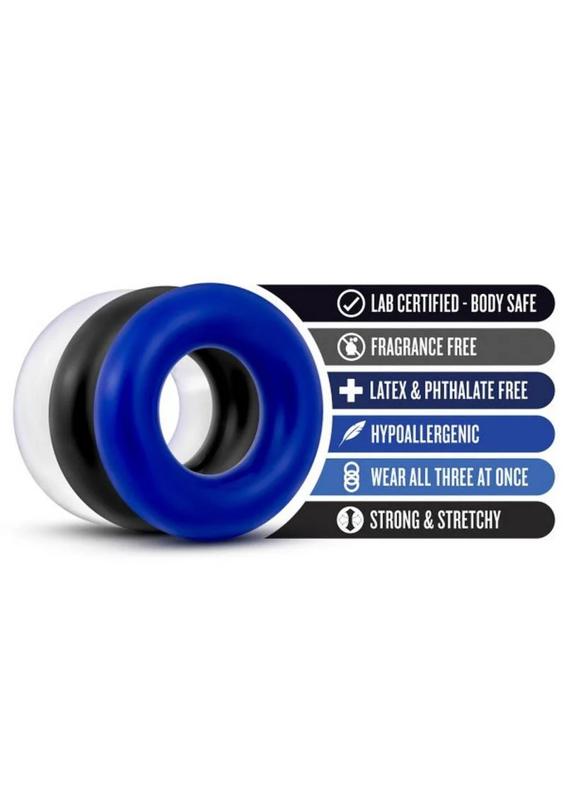 Stay Hard Donut Cock Rings - Assorted - Image 2