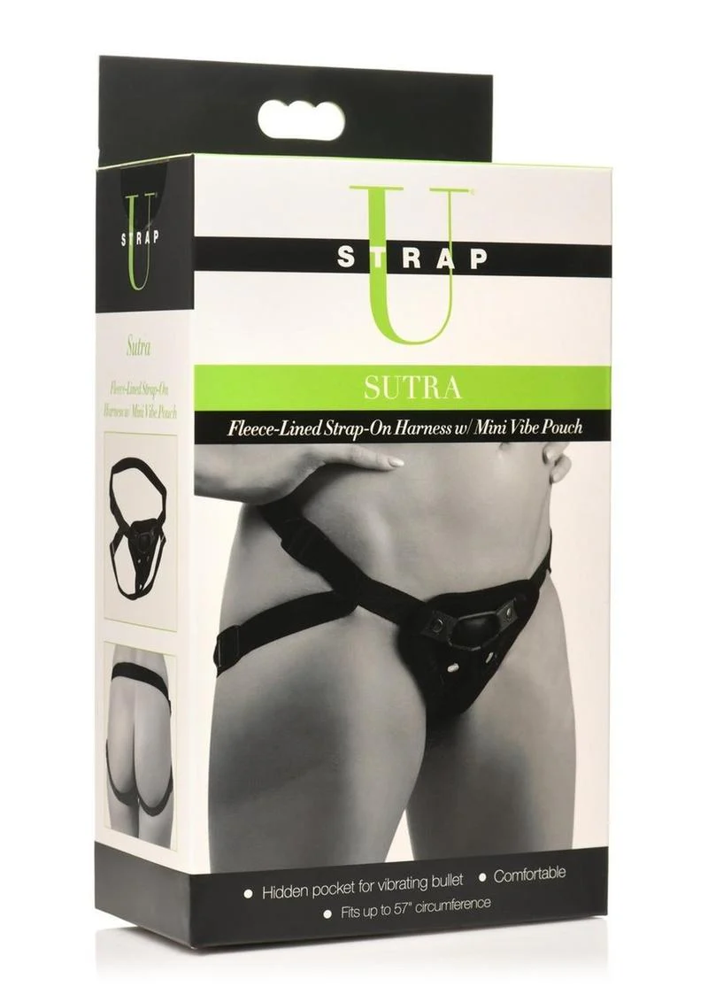 Strap U Sutra Fleece Lined Strap-On with Bullet Pocket - Image 4