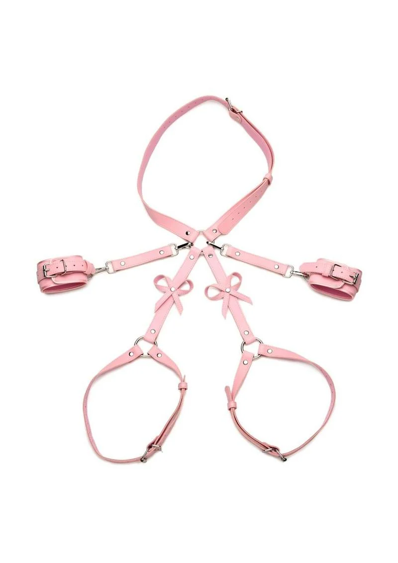 Strict Bondage Harness with Bows - Image 8