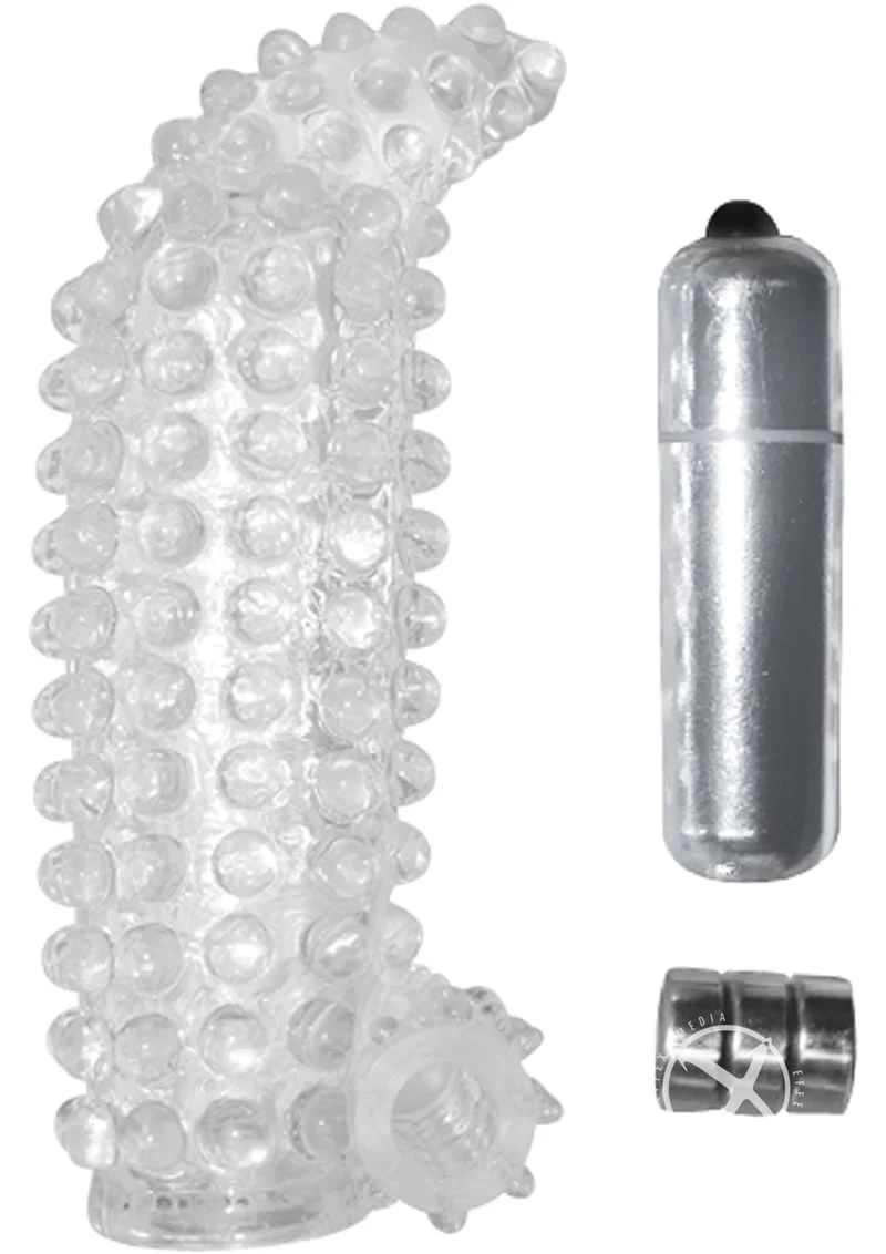 Studded Cock Teaser Vibrating Penis Extension Sleeve - Image 2