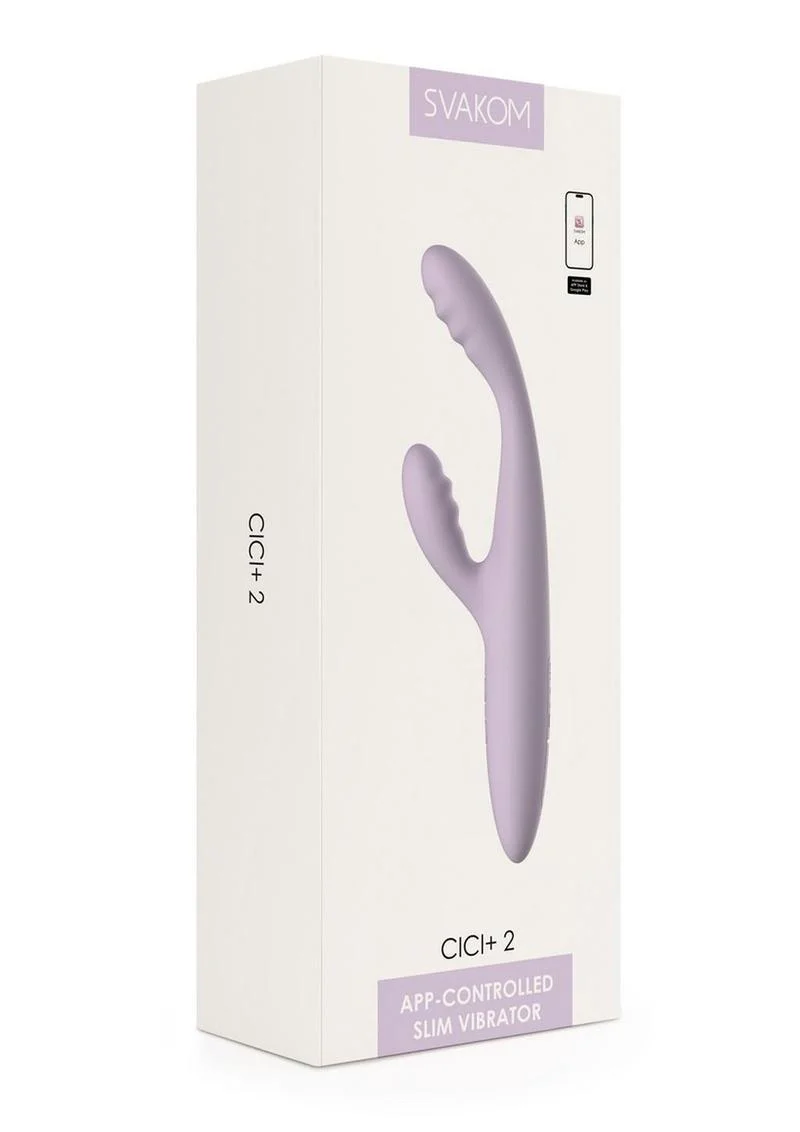 Svakom Cici Plus 2 Rechargeable Silicone App Controlled G-Spot Warming Vibrator
