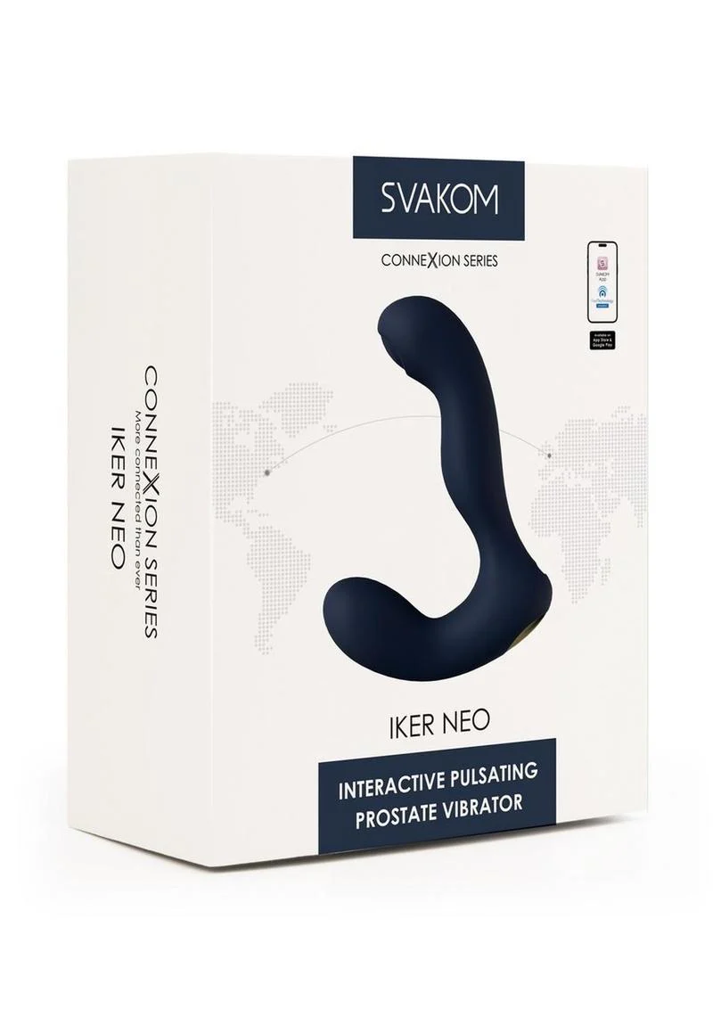 Svakom Iker Neo Rechargeable Silicone App Compatible Prostate Vibrator - Image 2