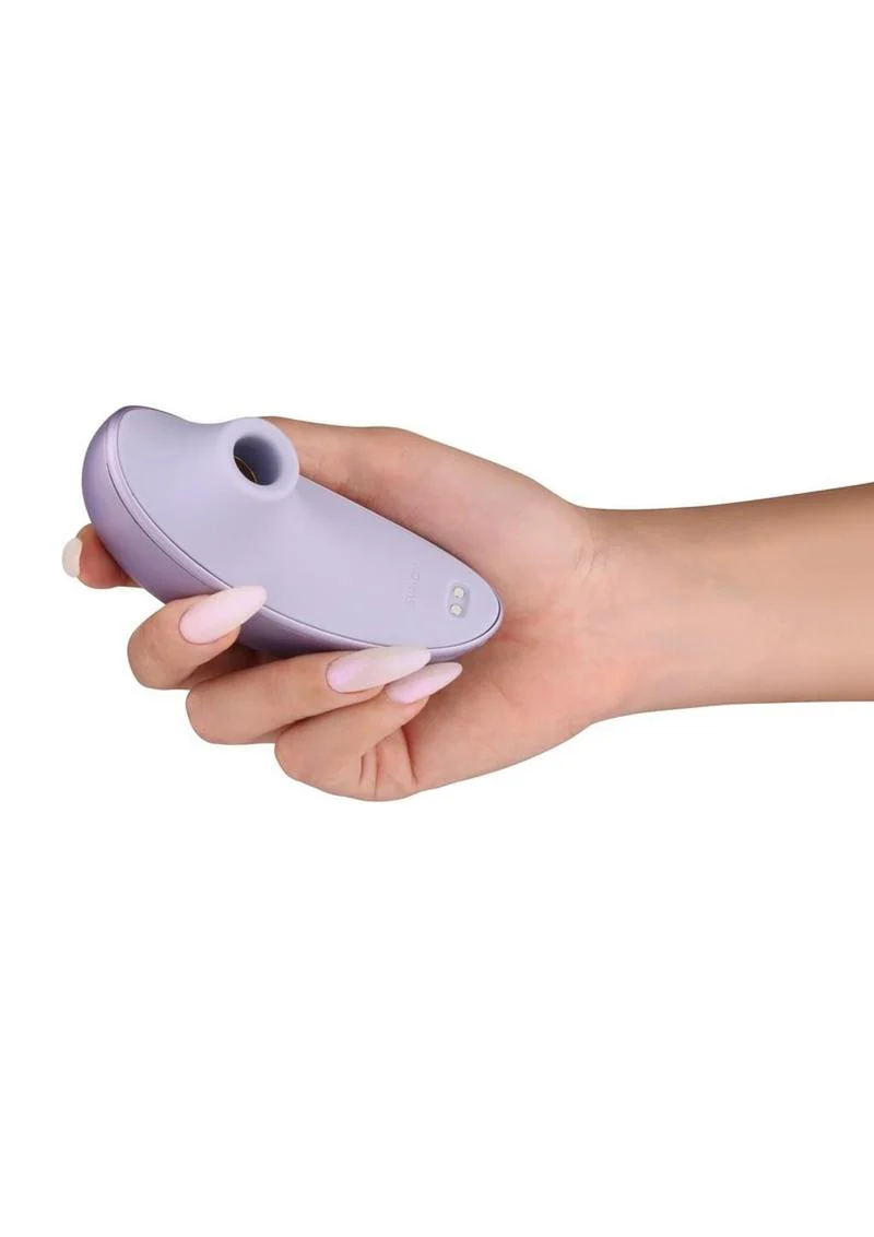 Svakom Pulse Galaxie App Compatible Rechargeable Silicone Clitoral Stimulator with Remote - Metallic - Image 3