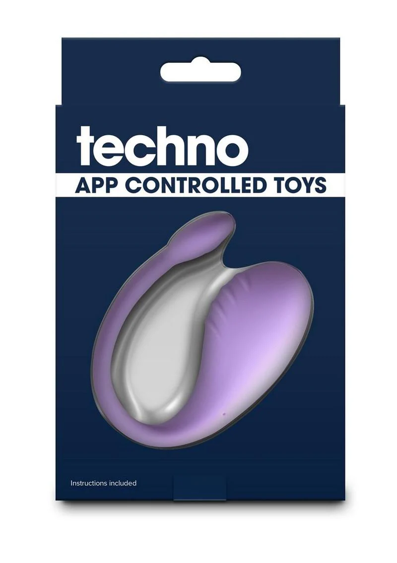 Techno Rave Rechargeable Silicone App Compatible Vibrator - Image 2