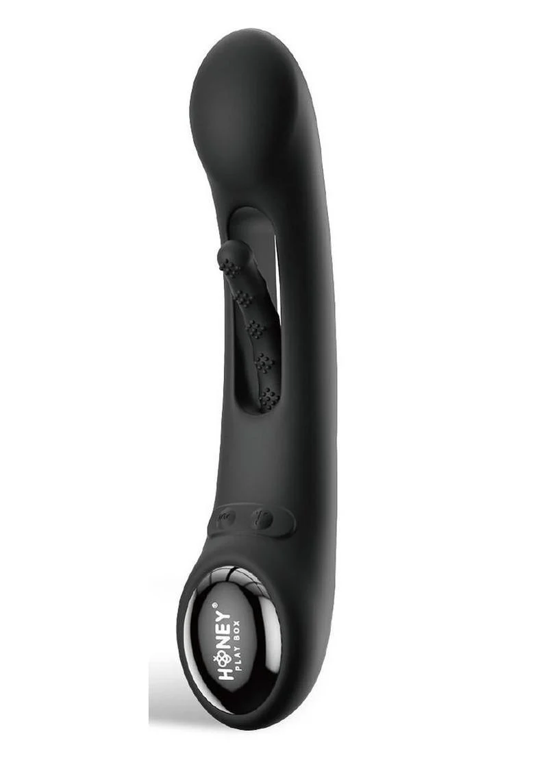 Tempo Pressure Sensing App Controlled Kinky Finger Tapping Rechargeable Silicone G-Spot Vibrator - Image 2