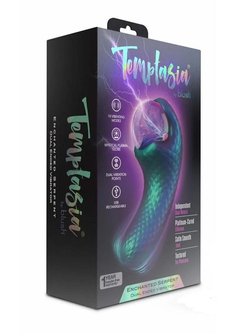 Temptasia Enchanted Serpent Rechargeable Silicone Dual Vibrator - Image 2