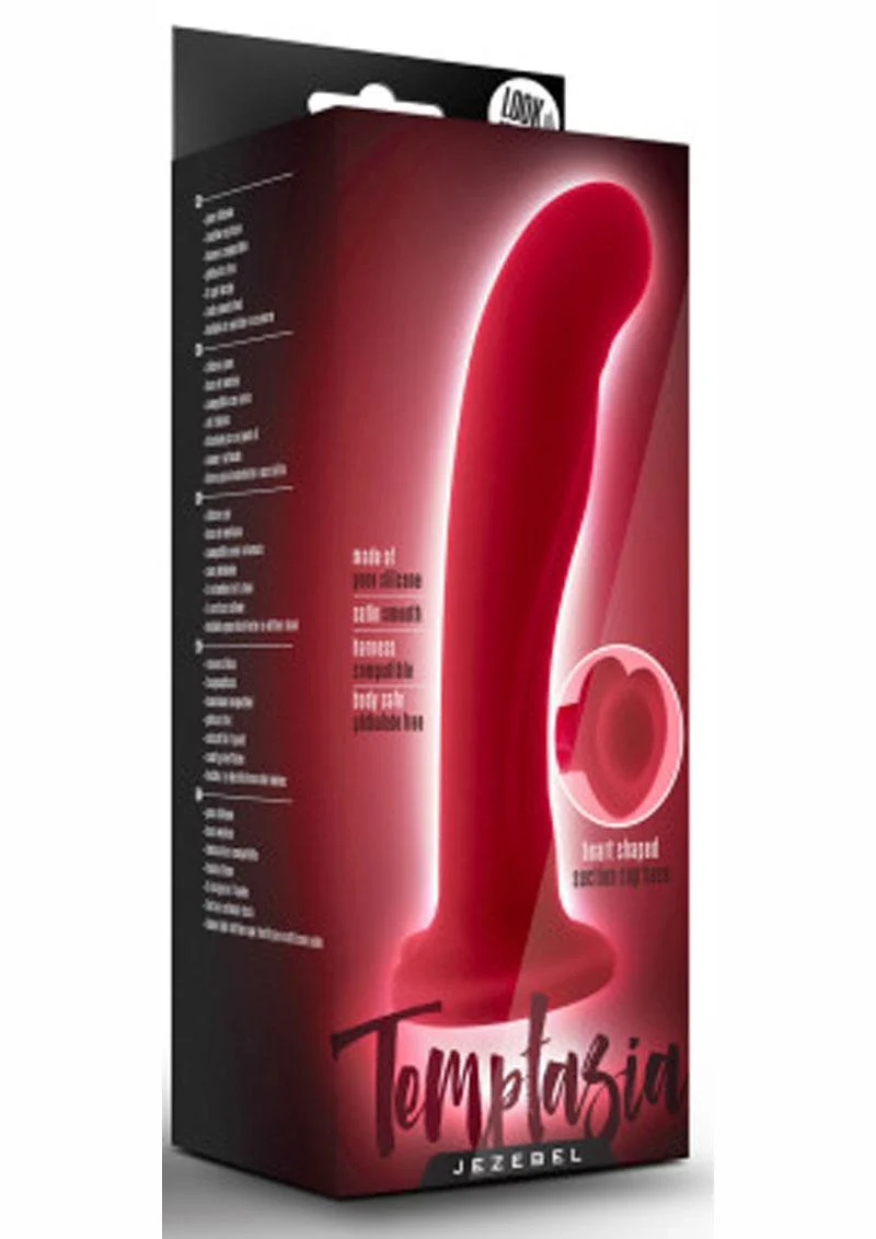 Temptasia Jezebel Silicone Dildo 6in - Crimson - Image 3