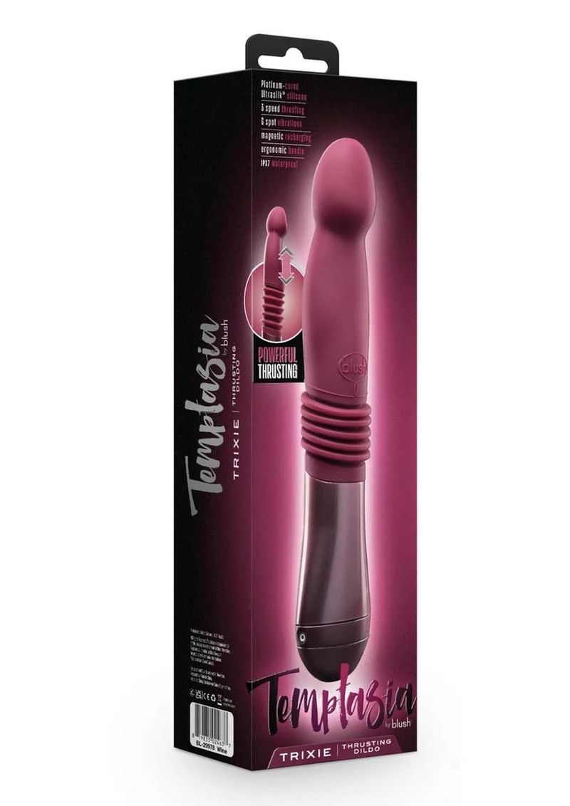 Temptasia Trixie Rechargeable Silicone Thrusting Dildo - Image 3