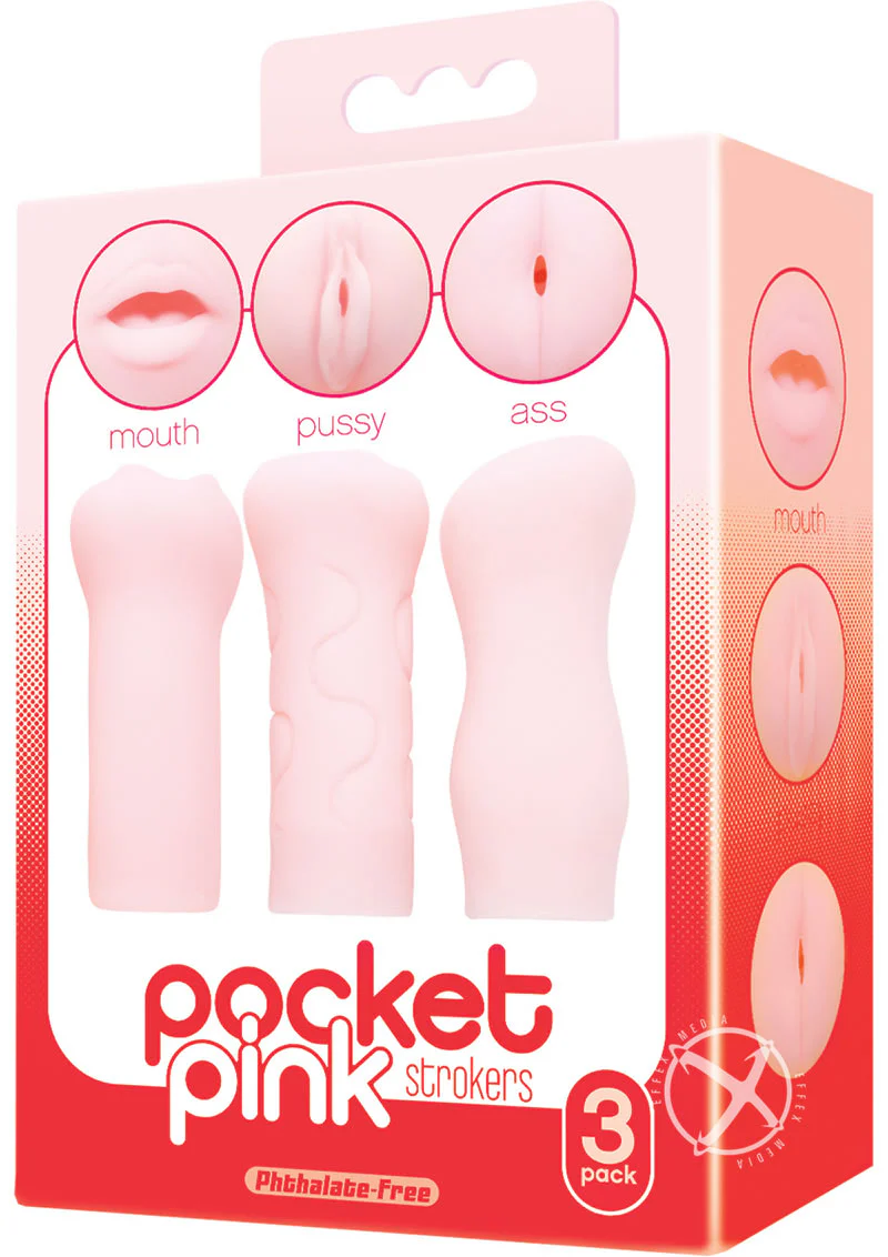 The 9's - Pocket Pink Mini Masturbator Trio - Image 2