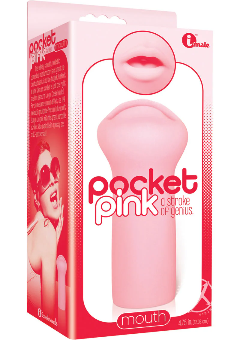The 9's - Pocket Pink Mini Mouth Masturbator - Image 2