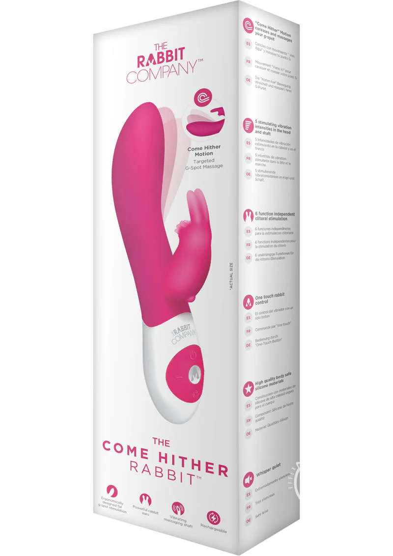 The Come Hither Rabbit Rechargeable Silicone G-Spot Vibrator - Image 5