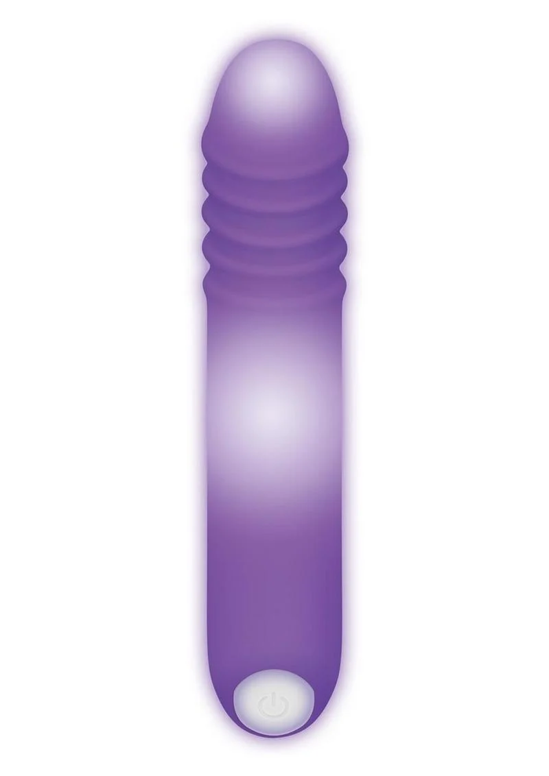 The G Rave Silicone Rechargeable G-Spot Light-Up Vibrator