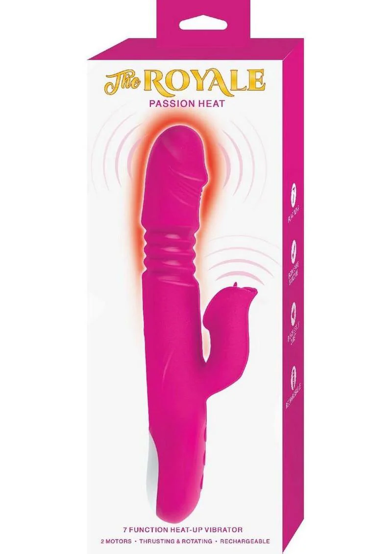 The Royal Passion Heat Rechargeable Silicone Warming Rabbit Vibrator - Image 2