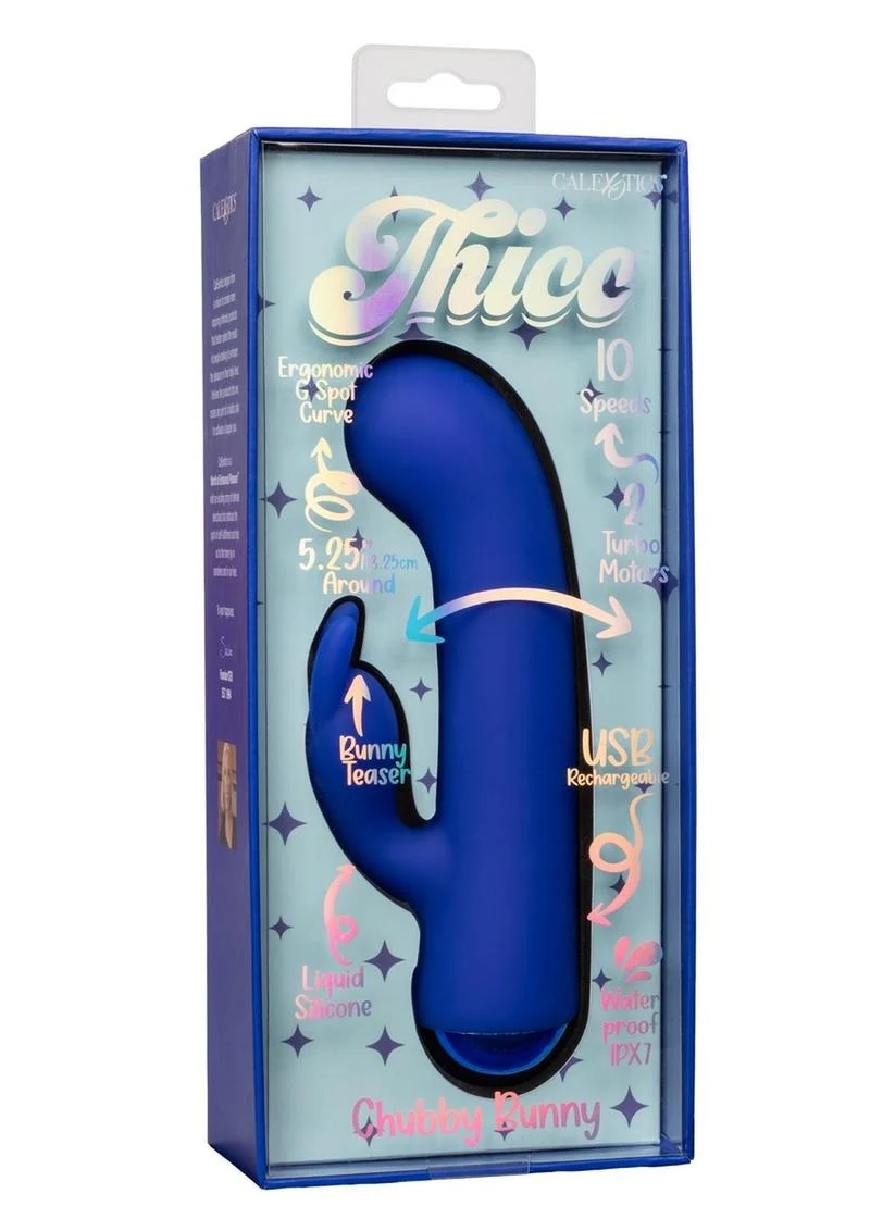 Thicc Chubby Bunny Rechargeable Silicone Rabbit Vibrator - Image 3