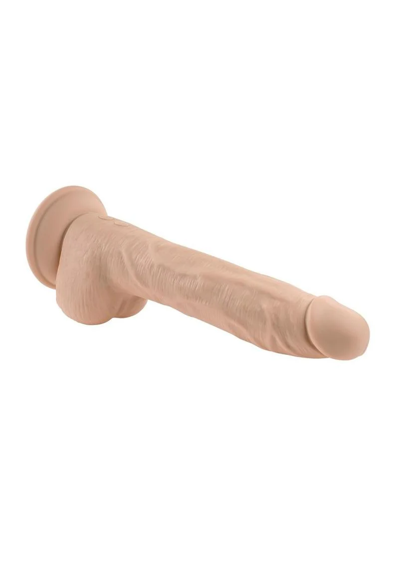 Thrust In Me Rechargeable Silicone Thrusting Vibrating Realistic Dong with Remote Control - Image 8