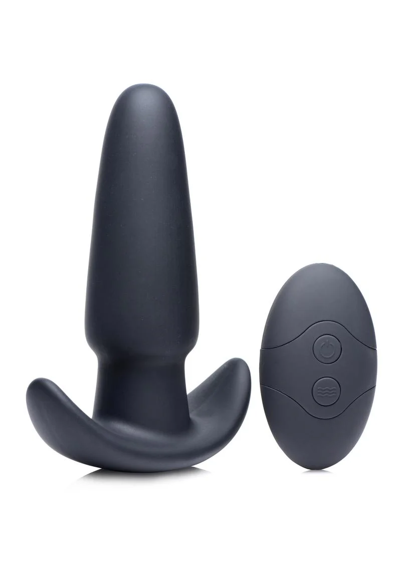 Thump-It Rechargeable Silicone Thumping Anal Plug with Remote Control - Image 4
