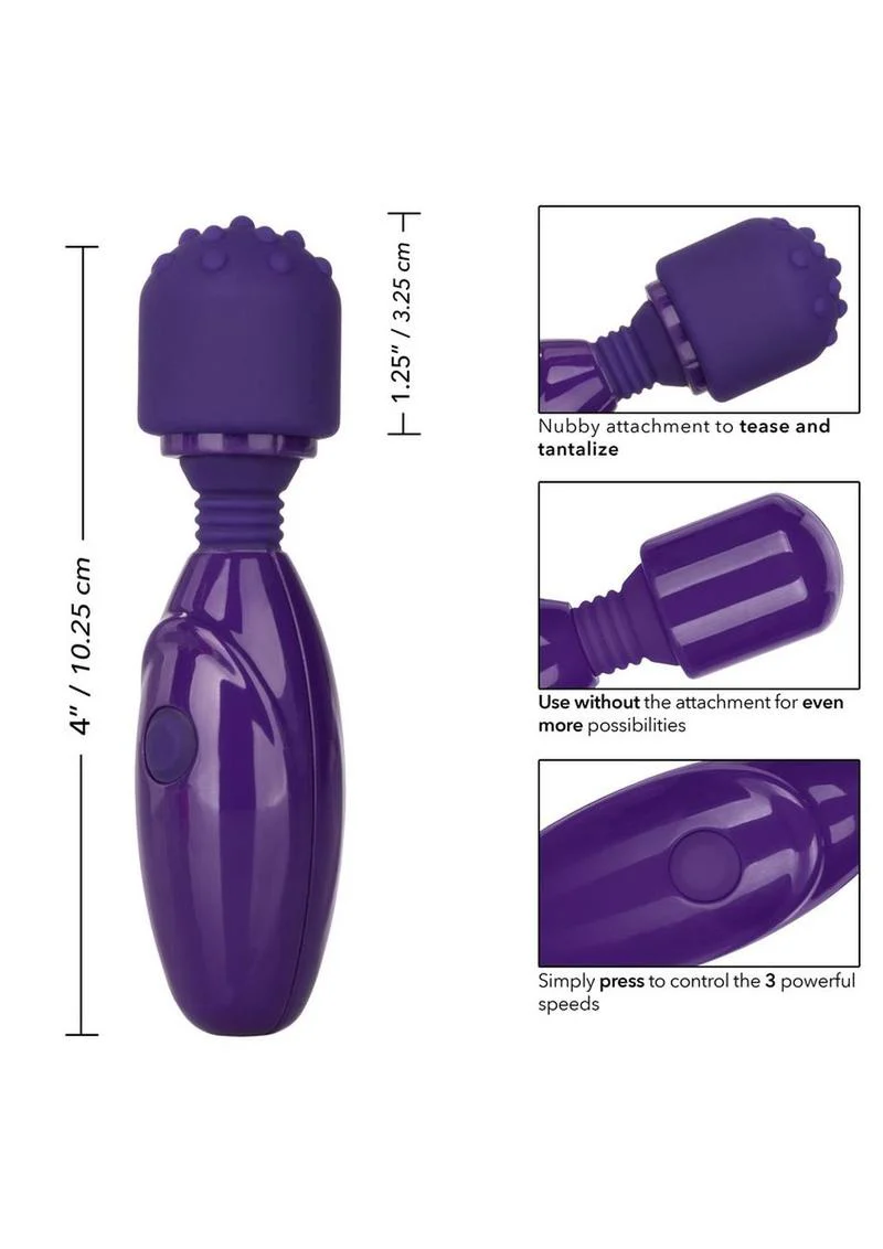 Tiny Teasers Nubby USB Rechargeable Mini Vibrator Silicone Textured Head Waterproof - Image 4