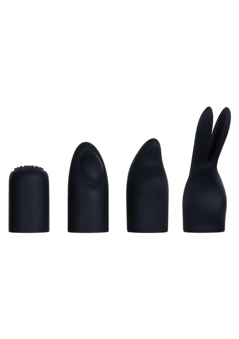 Tiny Treasures Silicone Rechargeable Vibrator with Multiple Attachments - Image 3