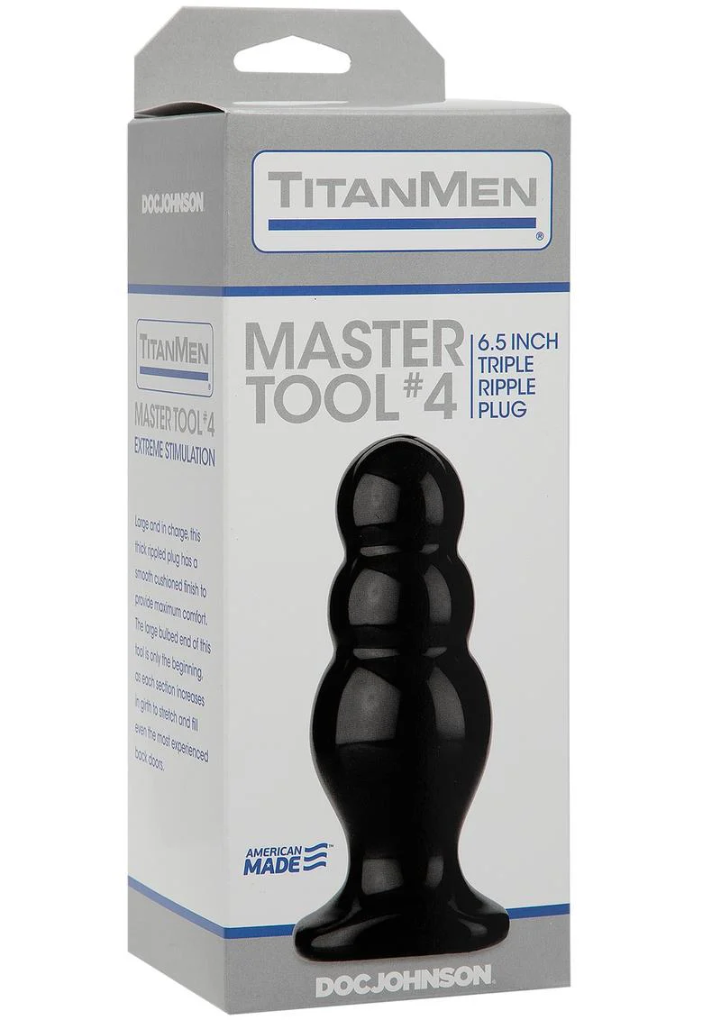 Titanmen Master Tool #4 Triple Ripple Anal Plug - Image 2