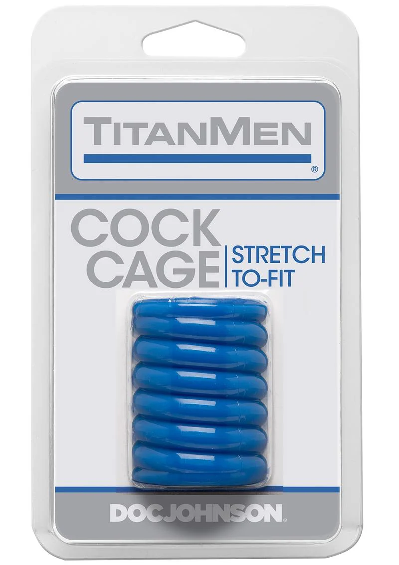 Titanmen Ribbed Stretch-To-Fit Cock Cage - Image 4