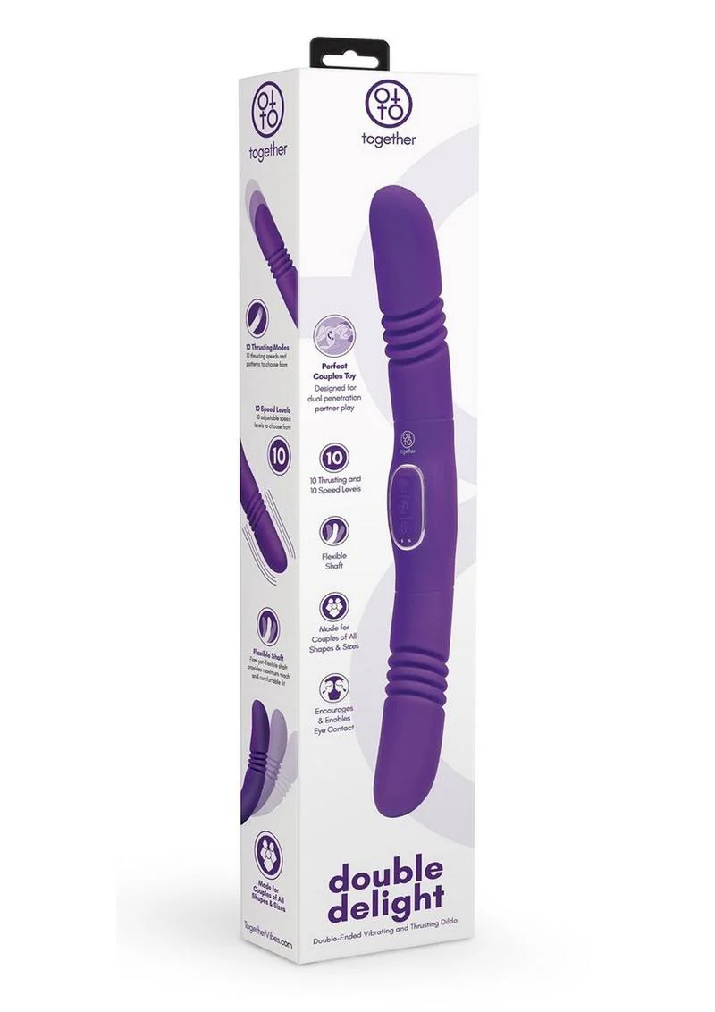 Together Toys Double Delight Rechargeable Silicone Couples Vibrator - Image 3