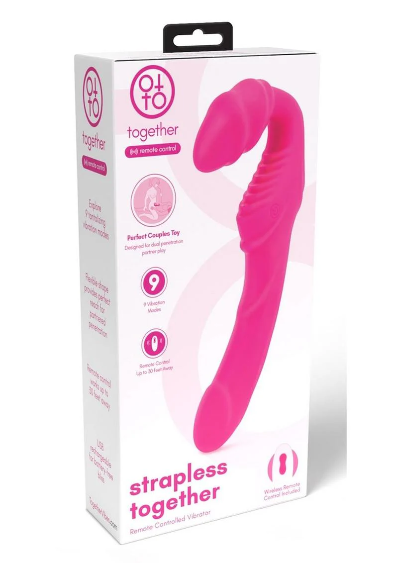 Together Toys Together Silicone Rechargeable Remote Control Strapless Strap-On Vibrator - Image 3