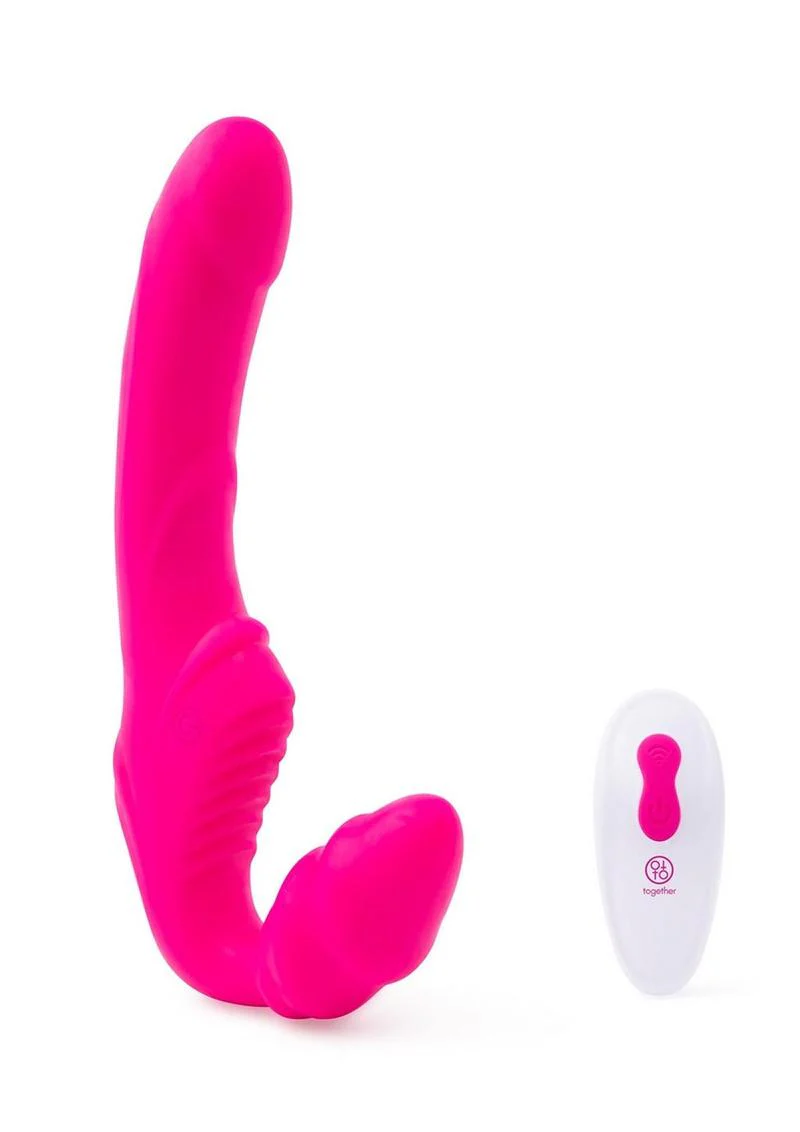 Together Toys Together Silicone Rechargeable Remote Control Strapless Strap-On Vibrator - Image 4