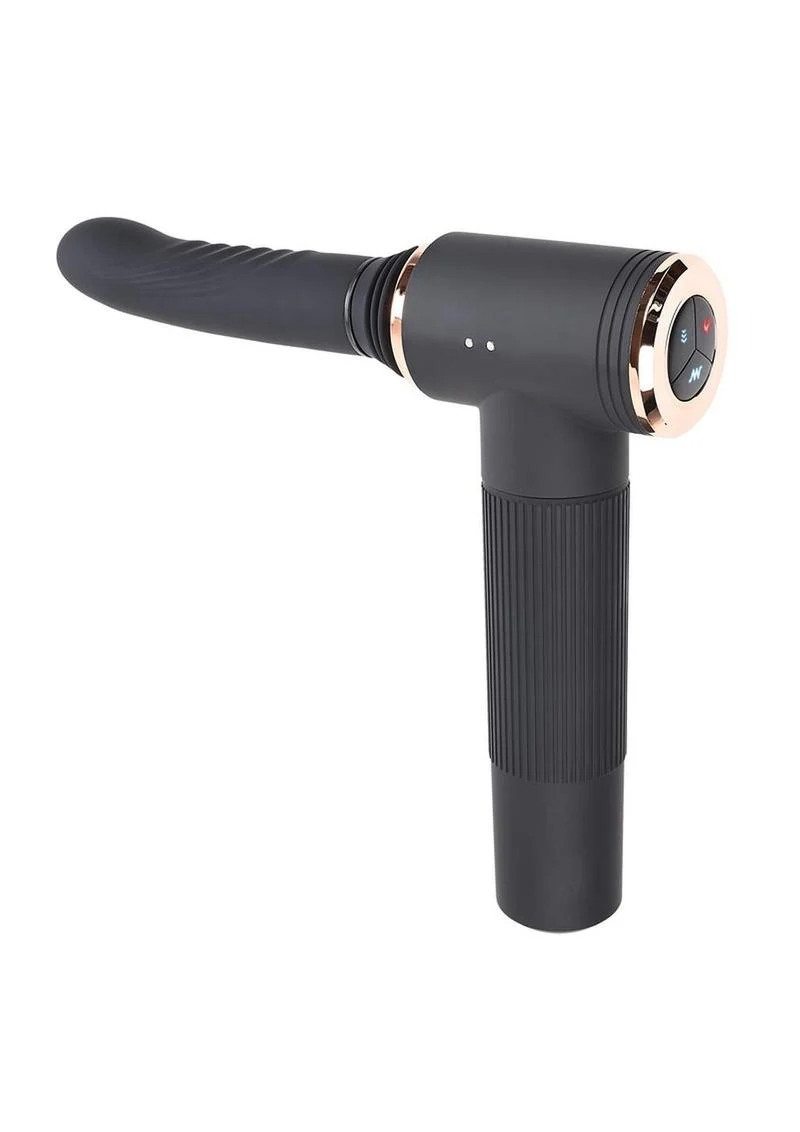 Too Hot to Handle Rechargeable Silicone Thrusting Vibrator with Suction Cup - Image 2
