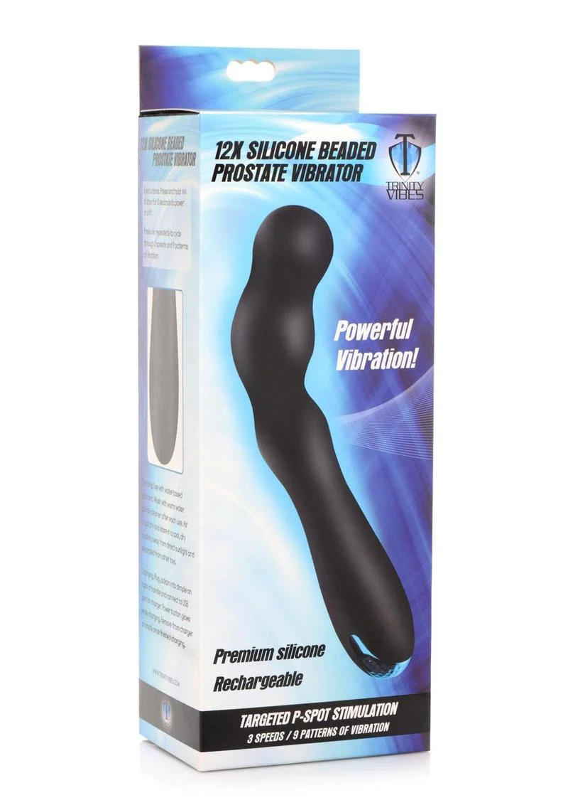 Trinity Men Rechargeable Silicone Beaded Prostate Vibrator - Image 4