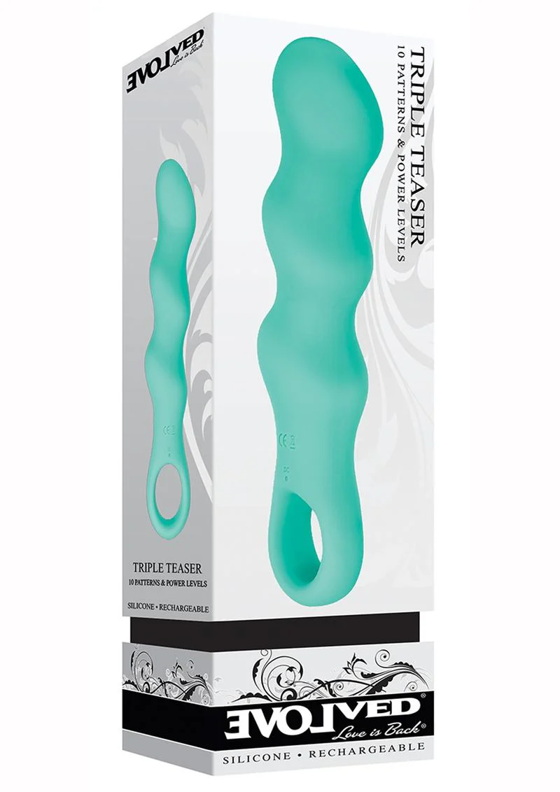 Triple Teaser Silicone Rechargeable Triple Motor Vibrator - Image 2