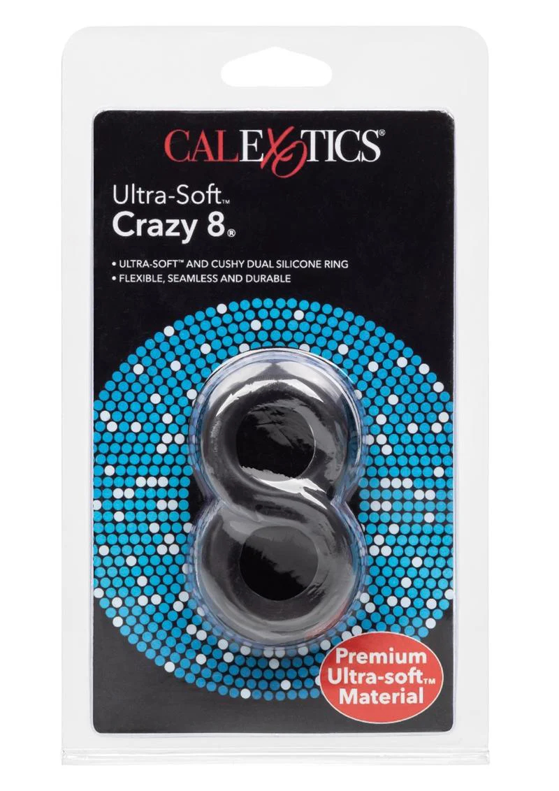 Ultra-Soft Crazy 8 Dual Silicone Cock Ring - Image 3