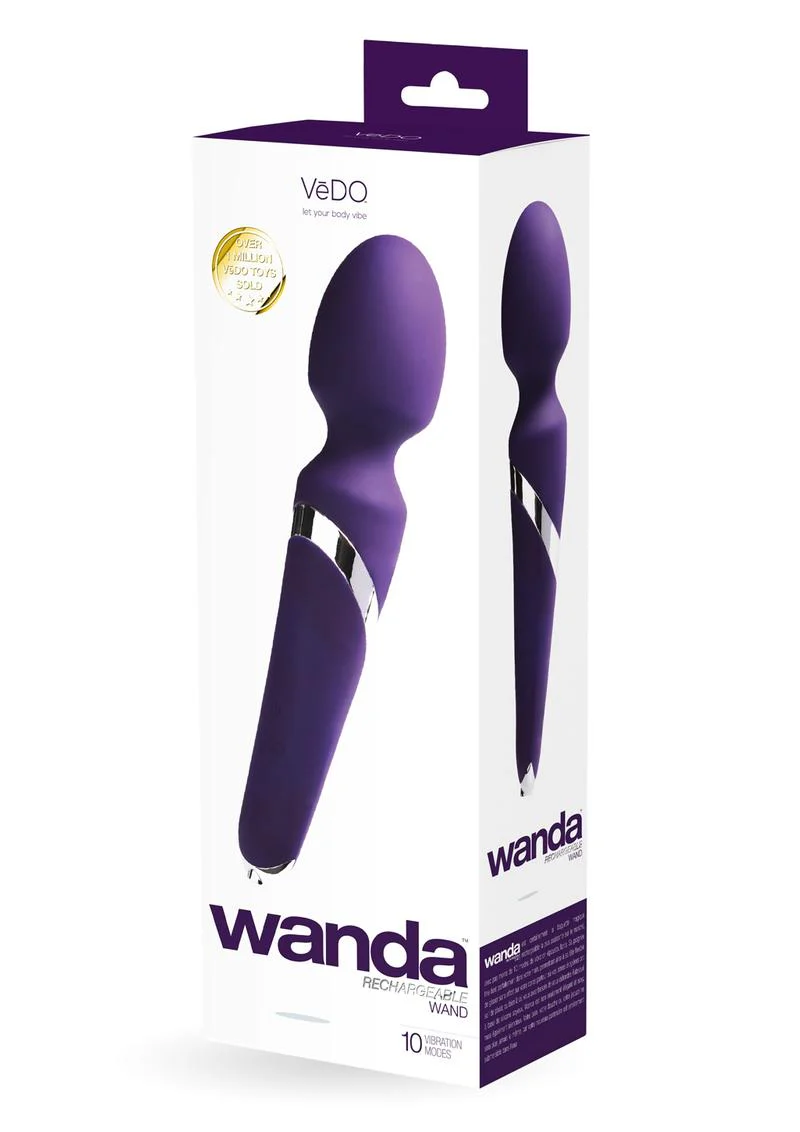Vedo Wanda Rechargeable Silicone Wand Massager - Image 2