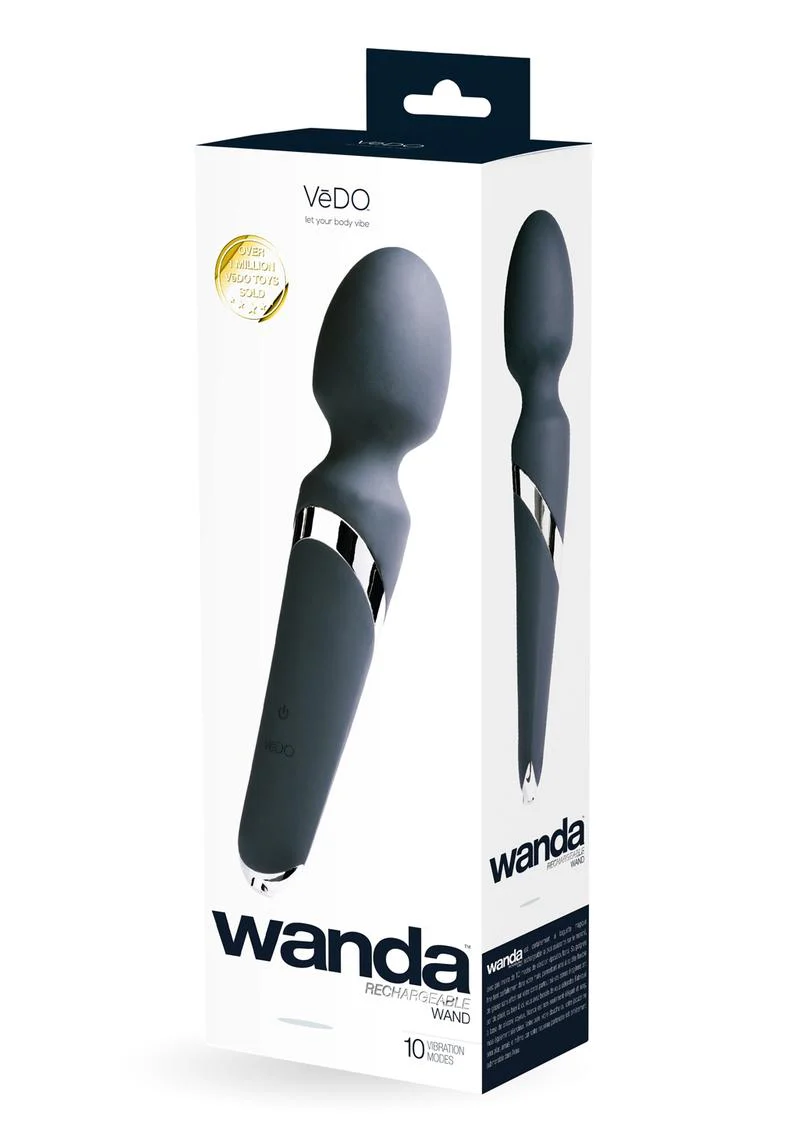 Vedo Wanda Rechargeable Silicone Wand Massager - Just - Image 2