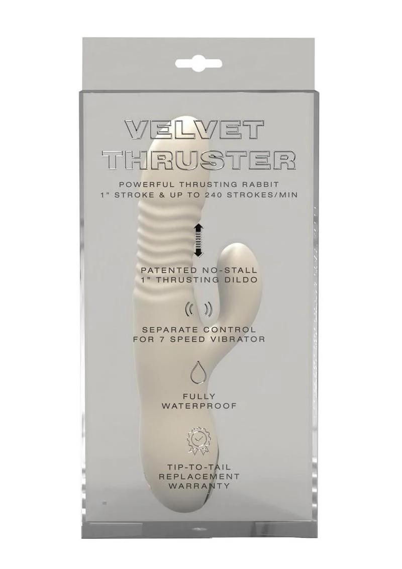 Velvet Gogo All-In-1 Thruster Rechargeable Silicone Dildo - Image 5