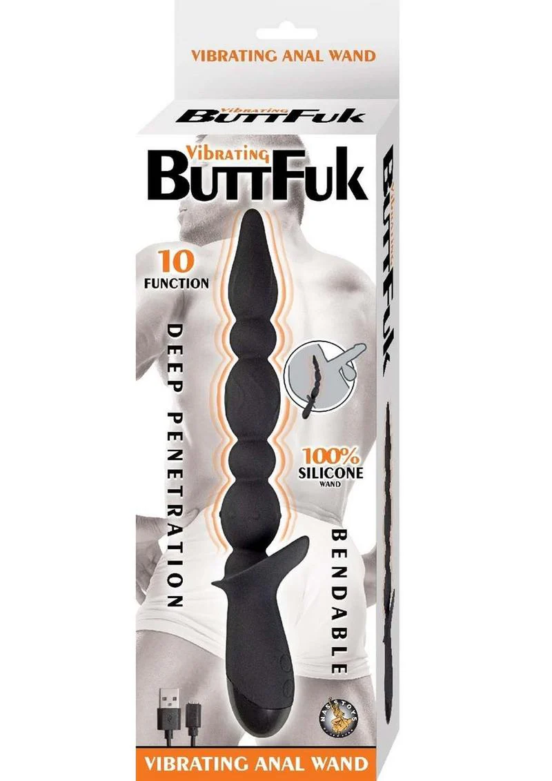 Vibrating Buttfuk Rechargeable Silicone Anal Wand - Image 3