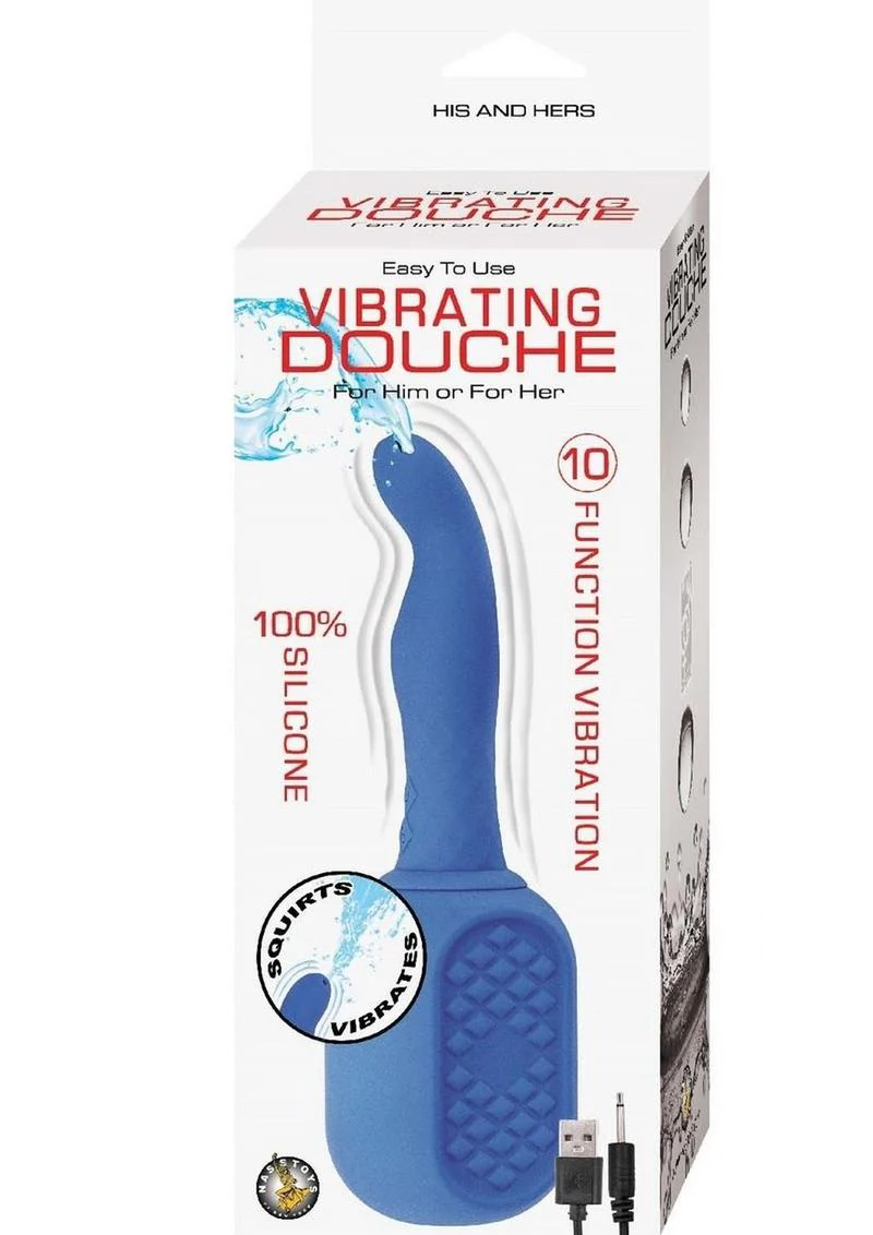 Vibrating Douche Rechargeable Silicone Anal Douche - Image 6