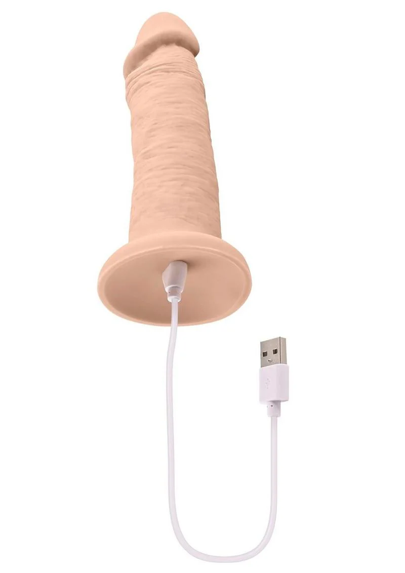 Vibrating Rechargeable Silicone Dildo - Image 2