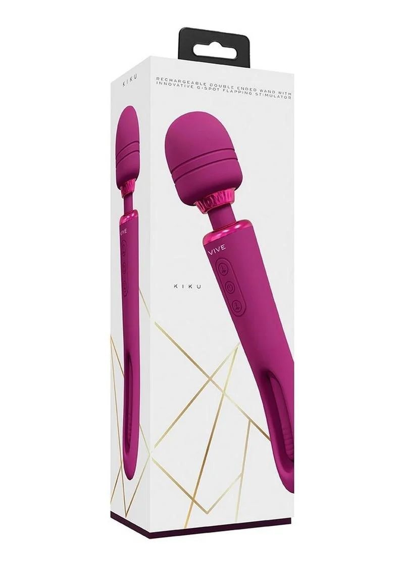 Vive Kiku Rechargeable Double Ended Wand with G-Spot Stimulator - Image 4