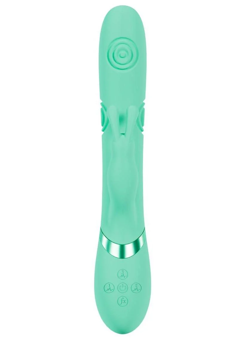 Vive Mimi 10 Function Silicone Rechargeable Triple Motor G-Spot Vibrating and Tapping Rabbit - Image 7
