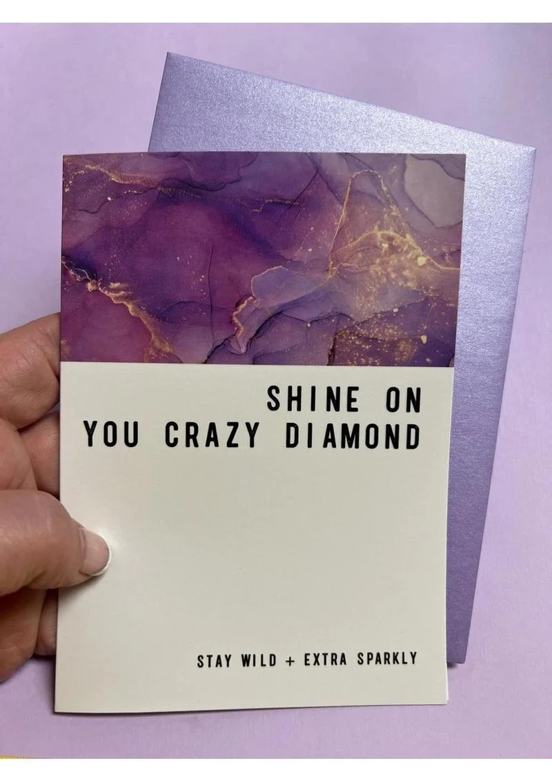 Warm Human Crazy Diamond Greeting Card - Image 2
