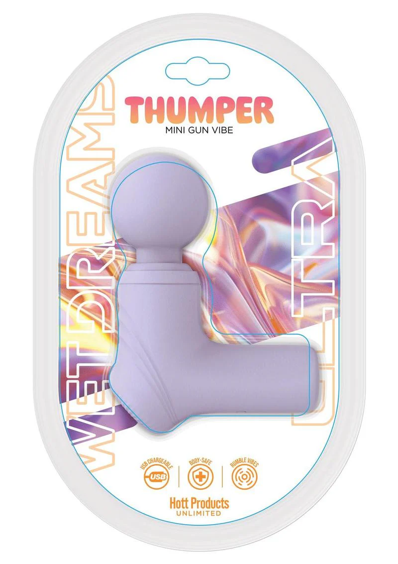 Wet Dreams Thumper Vibrating Silicone Rechargeable Massage Wand - Image 2
